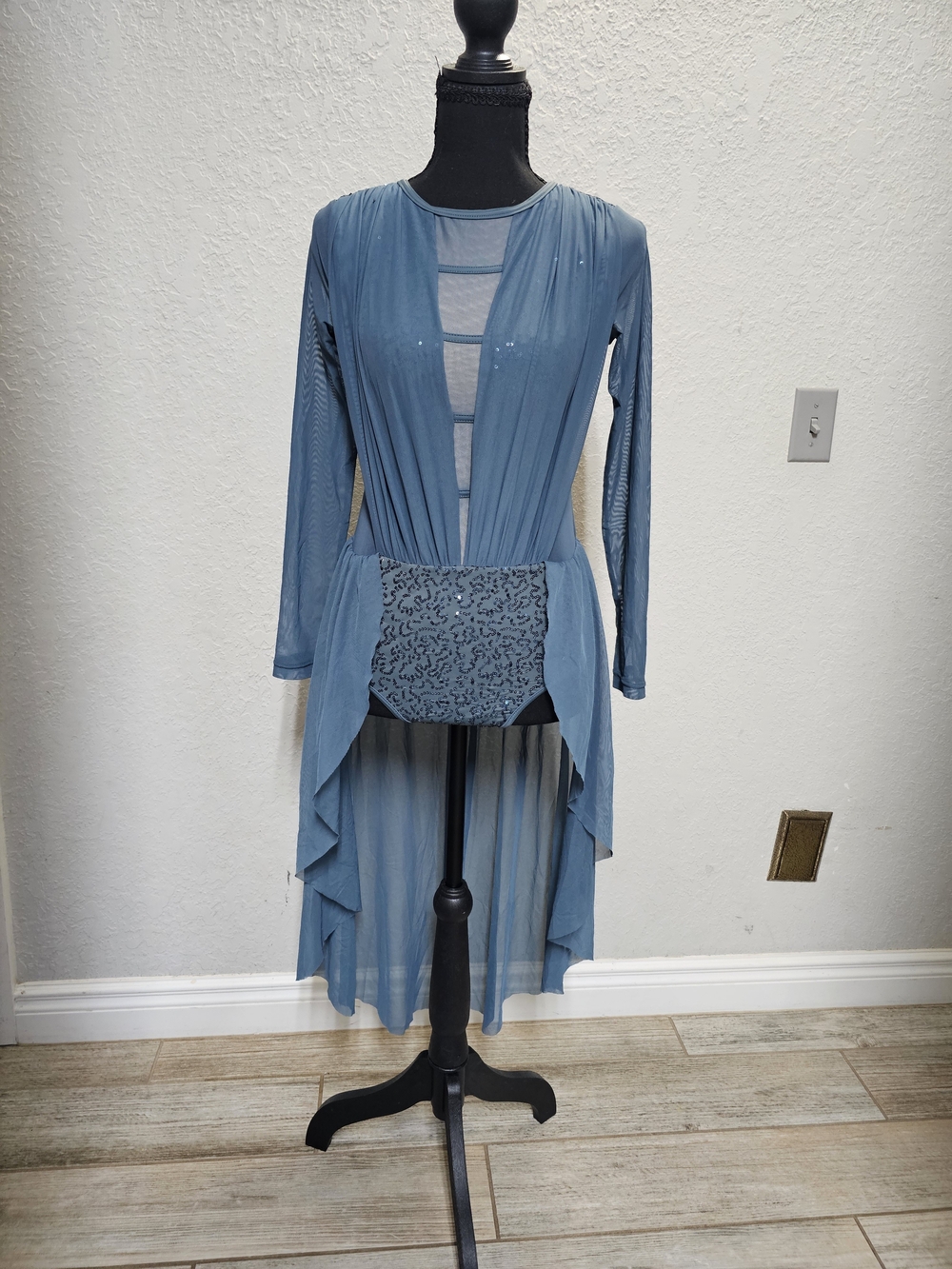 Weissman Dusty Blue Girls' Performance Dance Dress